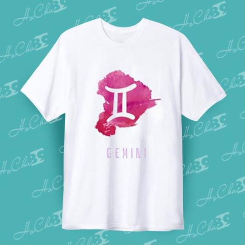 HOT- Zodiac sign - Gemini T-shirt (Gemini) | Model 1 | Thick and Smooth Fabric - High Quality Neck Strap Sewing (with Real Pictures) - quality shirt