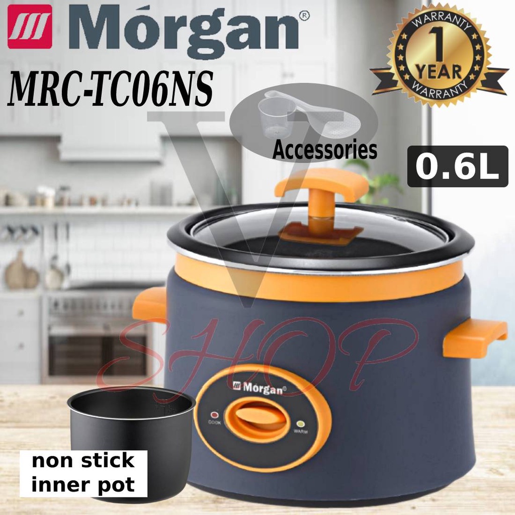 [NEW MODEL]MORGAN 0.6L RICE COOKER MRC-TC06NS // KHIND 0.8L MULTIFUNCTION MINI RICE COOKER RCM08