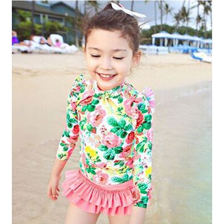 Korean 2 color 3pcs Baby  Girls  Swimming Suit with free 