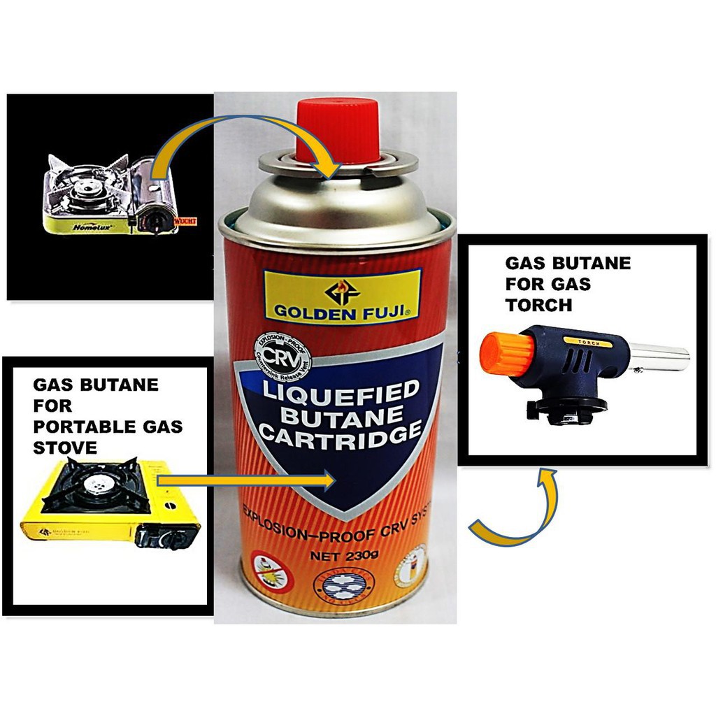 Golden Fuji Butane Gas Catridge 230g Gas Tin Gas Steamboat Portable Gas Catridge Shopee Malaysia