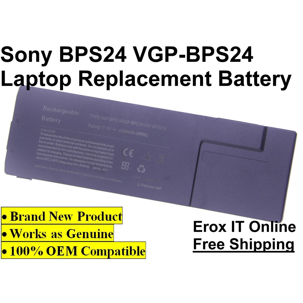 ik klaag Dynamiek Onderbreking Sony Vaio VGP-BPS24 for VPCSA VPCSB VPCSC VPCSVS Laptop Battery | Shopee  Malaysia