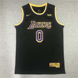 【5 styles】NBA jersey Los Angeles Lakers No.0 WESTBROOK 2021 black bonus edition and other styles basketball jersey