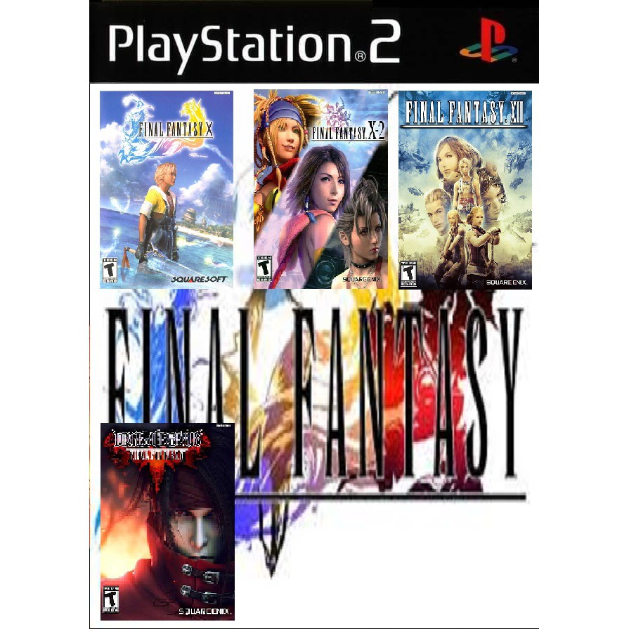 Ps2 Final Fantasy Serie Role Playing Rpg English Shopee Malaysia
