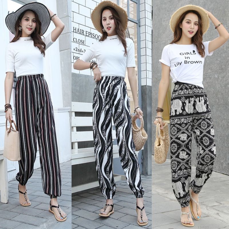 silk beach pants