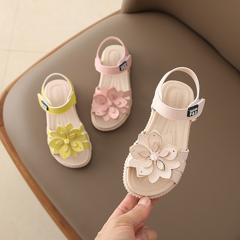 yellow sandals for baby girl