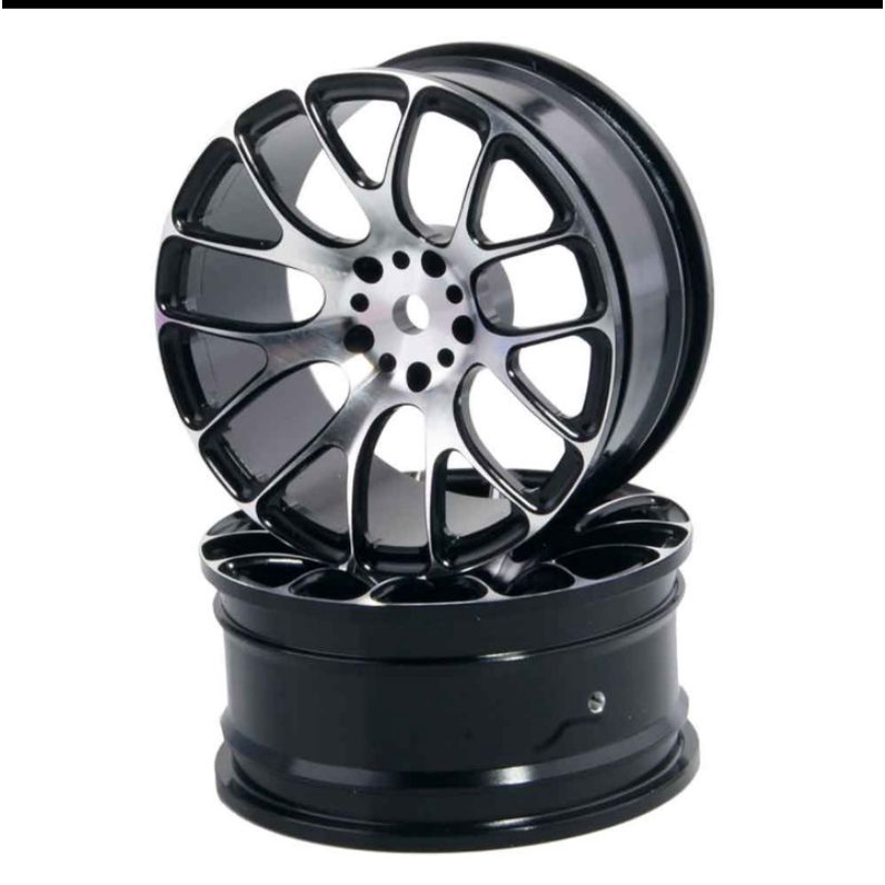 Gray LAFEINA 4PCS Aluminium Alloy RC Wheel Hub Rims 52mm for 1/10 On-Road Drift Car HSP Tamiya HPI Kyosho Sakura 