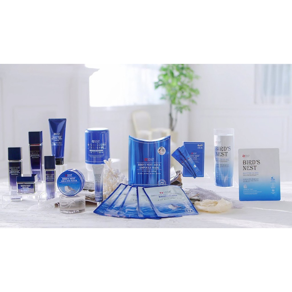[READY STOCK] SNP - SNP Bird Nest Aqua Ampoule Mask (10+1Pcs) / (1Pcs)