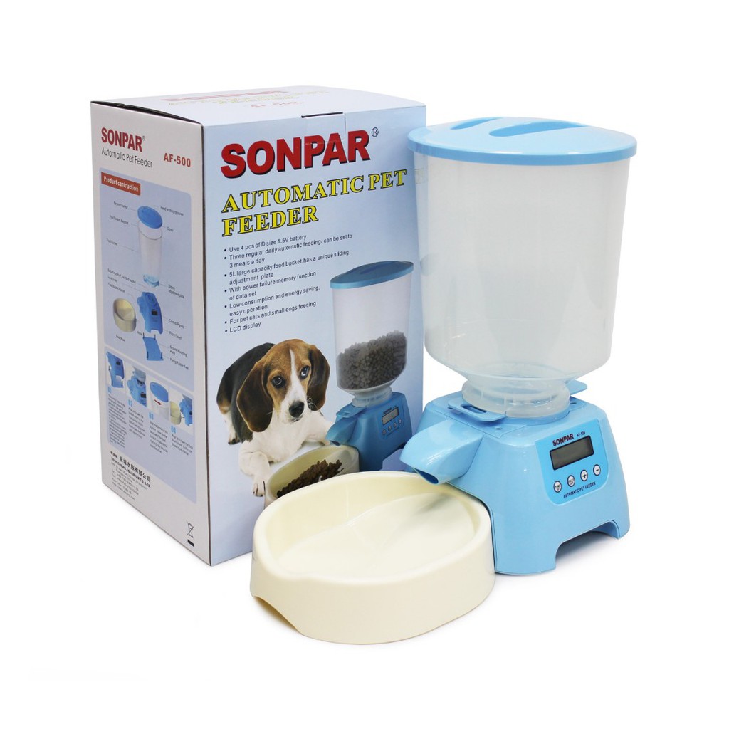 Sonpar Automatic Pet Feeder Af 500 5l Shopee Malaysia