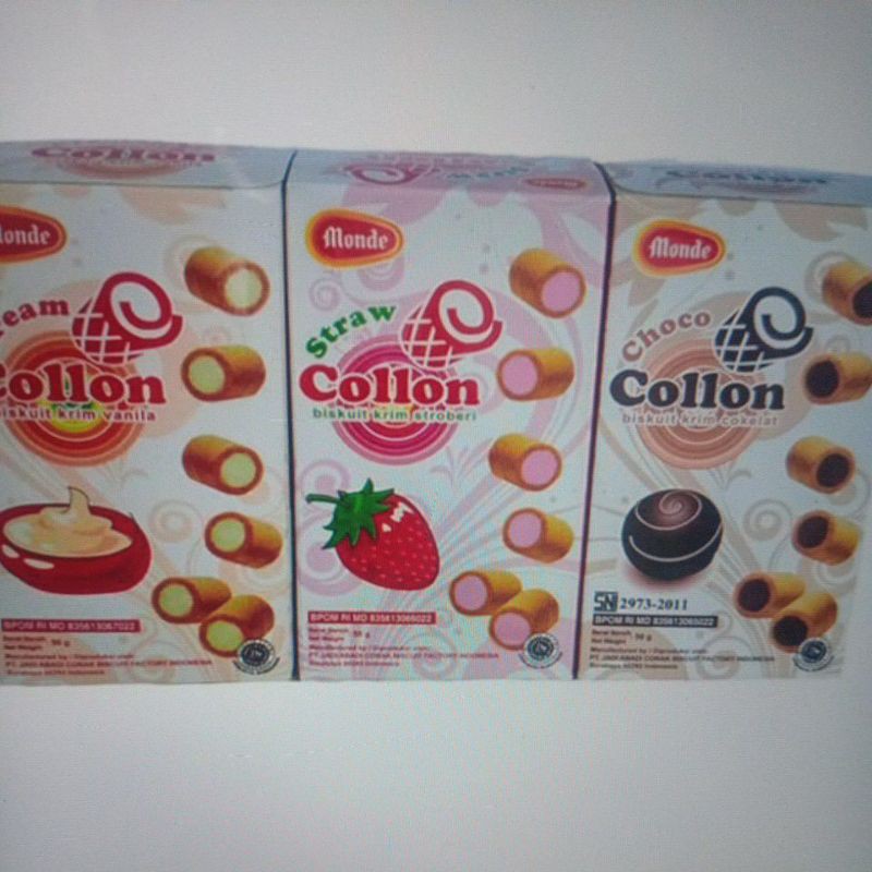 Monde Collon Vanilla Crram Choco Cream Straw Cream 50gr | Shopee Malaysia