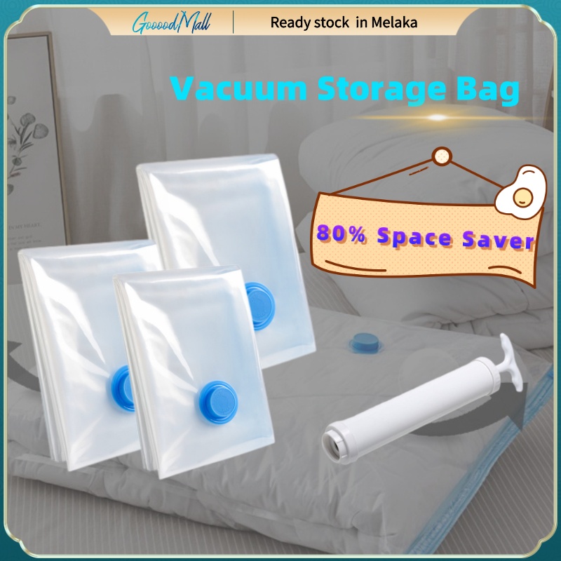 Vacuum Bag Clothes Organization Resealable Vacuum Storage Plastic Bag Travel Vacuum Bag Plastik Vacum Pakaian Bag壓縮袋 收納袋