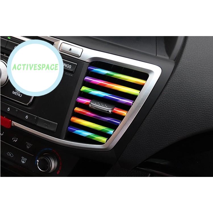 Decoration Stripes Trim U Shape Car Interior Air Conditioner Outlet 10pcs Set