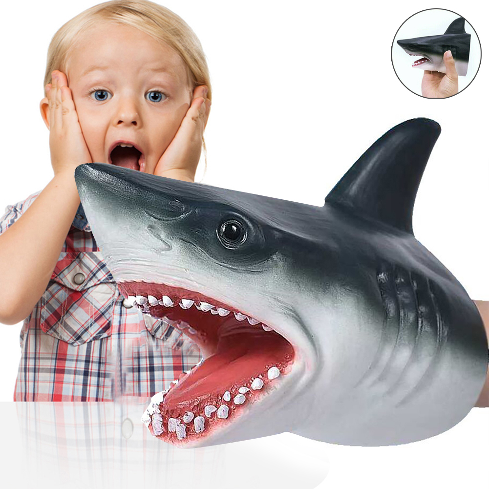 shark hand puppet rubber