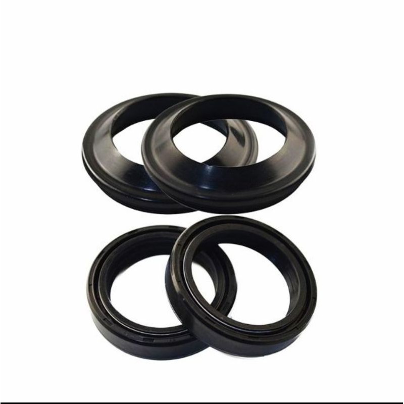 純正特販 Fork Seals Kawasaki EN500 Vulcan 9096のためのフォークシール＆1Lフォークオイル & 1L Oil for 90 www