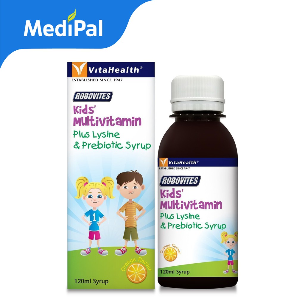 Medipal Vitahealth Robovites Kids Multivitamin Plus Lysine & Prebiotic