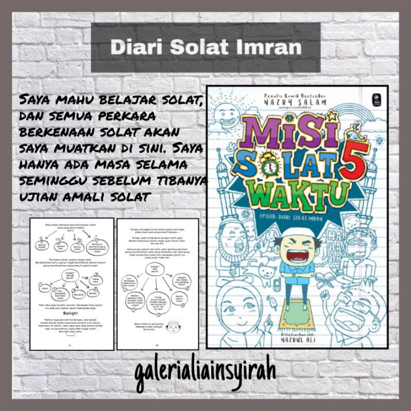 Komik Misi solat 5 waktu: Diari solat Imran Komik M Buku ...