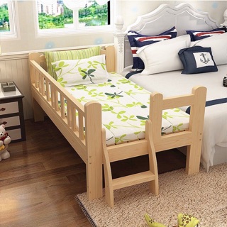 baby bed connected to parents bed