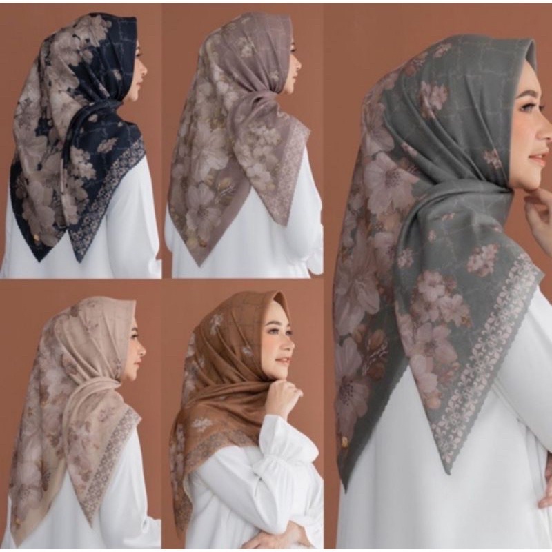 Sohib Hijab 2- Latest Voal Square Hijab Motif denay kw Square Hijab Motif Square Hijab Latest Motif LaserCut