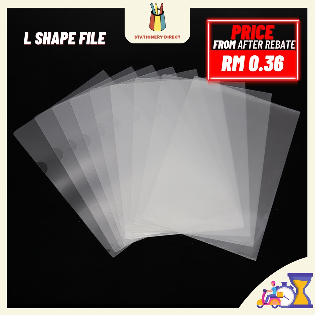 Shape File Clear A4 File Report File L Shape File 1pcs | Shopee Malaysia