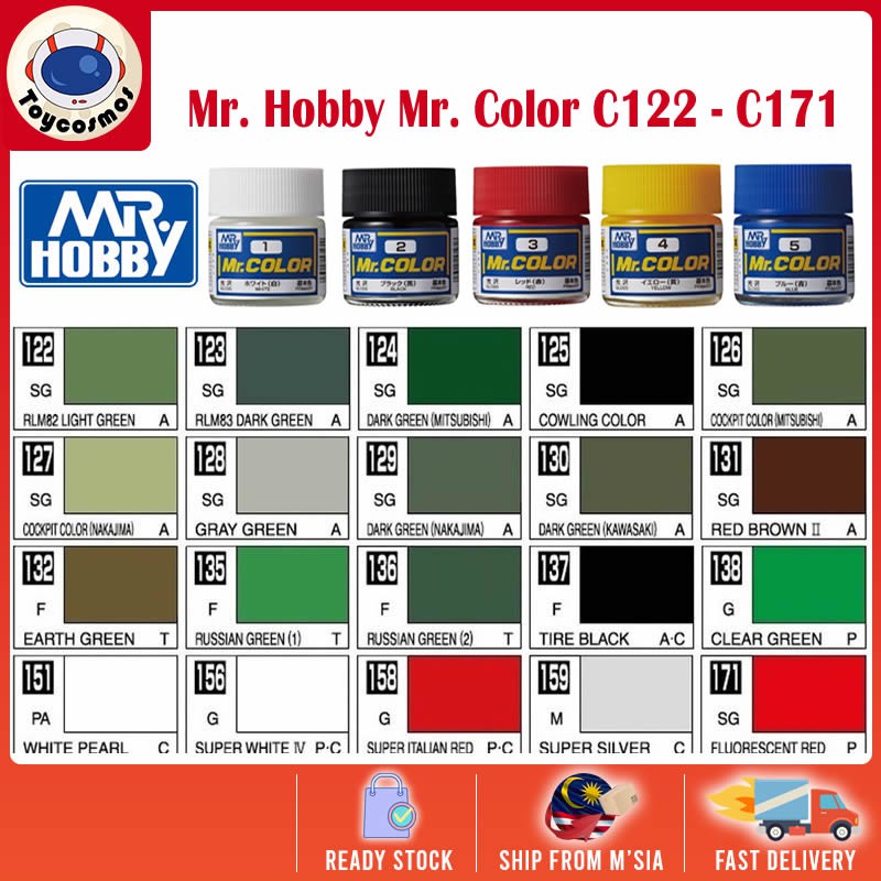 Mr.Hobby Mr. Color Lacquer Paint C122-C171 Paint Color for Plastic ...