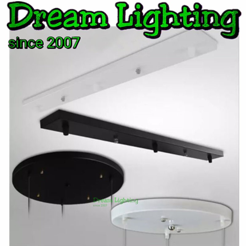 Dream Lighting / Fixture for 3 pendant light fixture / Base fixture / Round Base Long Base