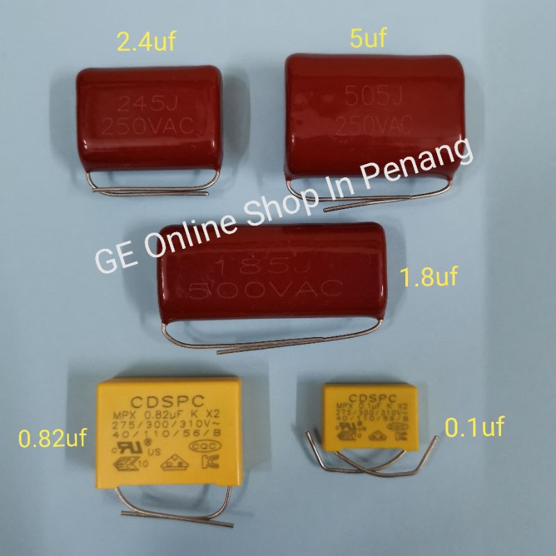 Panasonic KDK Ceiling Fan Condenser Capacitor Spare Part (1 Set
