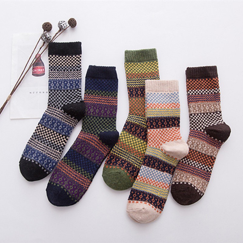 Set of brocade wool socks 2 (2 pairs) | Shopee Malaysia