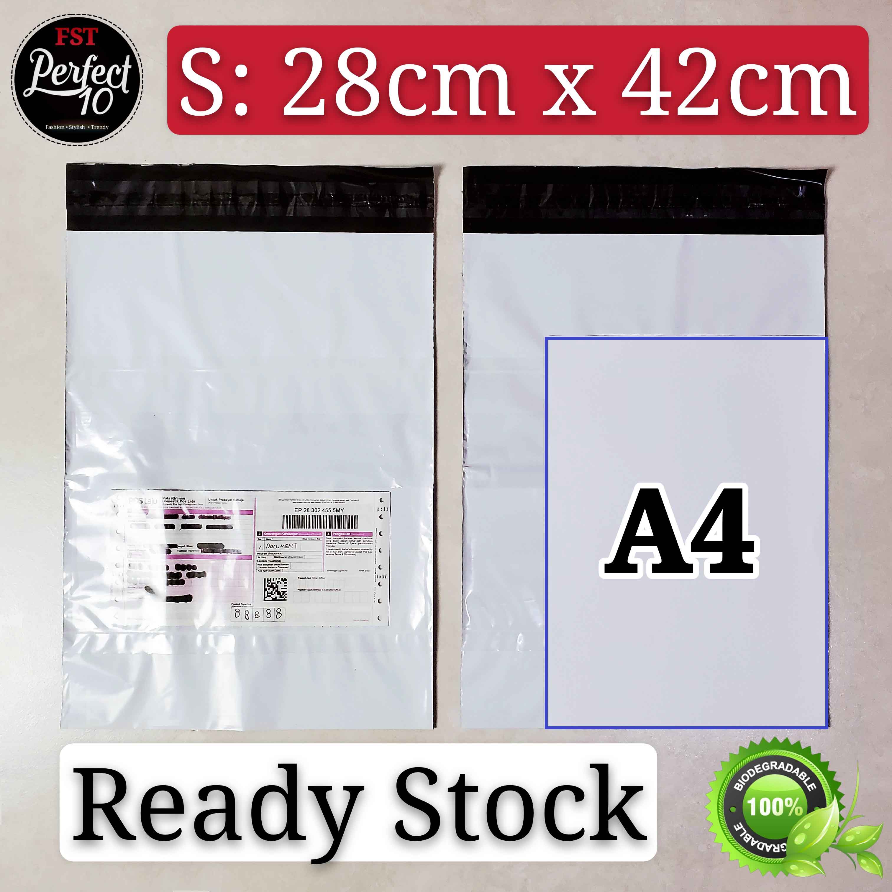 FST [50 pcs] Courier Bag With Pocket Packaging Plastic Bag Kurier 快遞袋