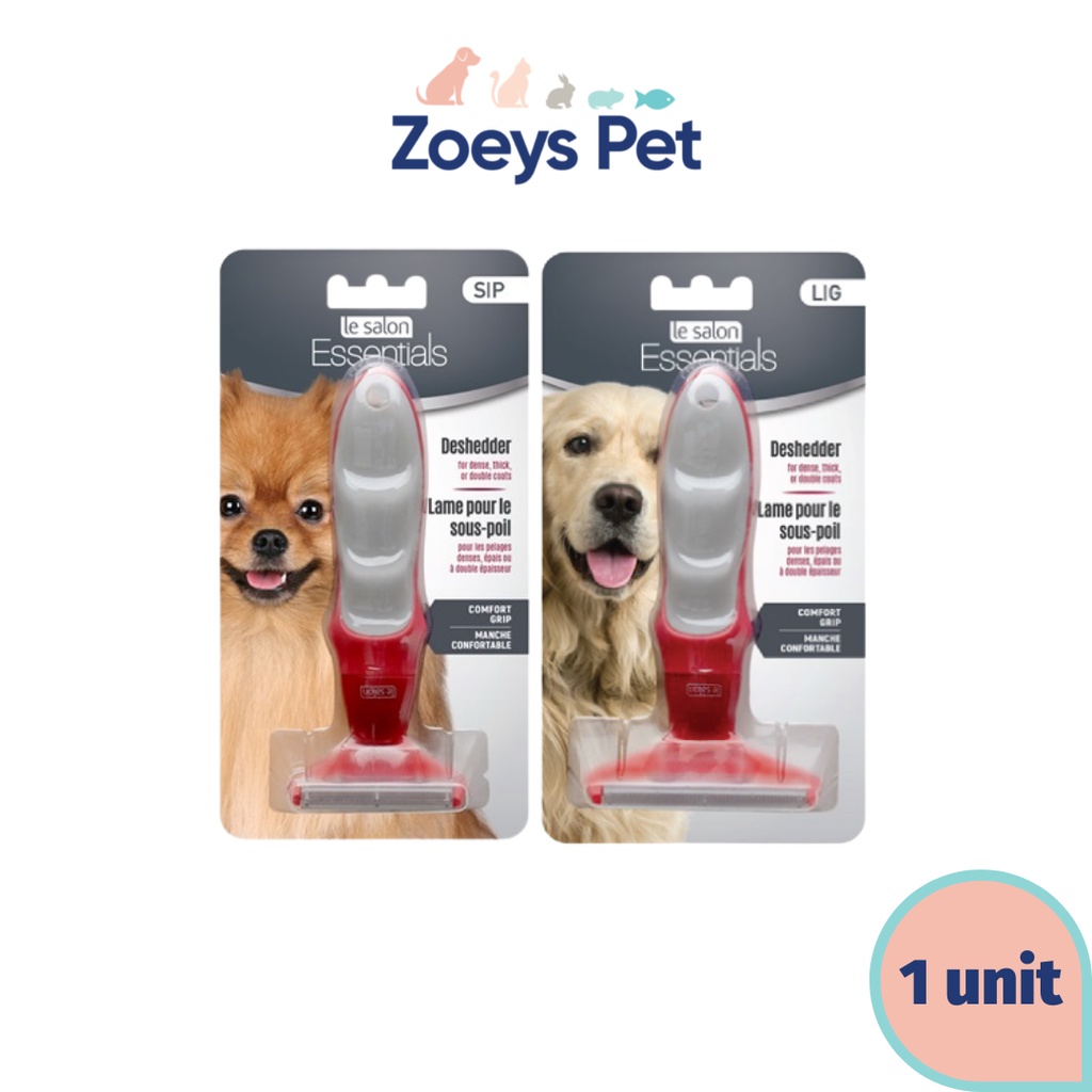Le Salon Essential Dog Deshedder Undercoat Rake Combo (Small/Large