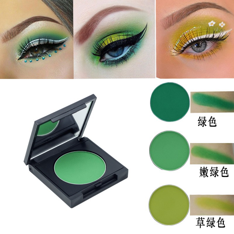 matte green eyeshadow