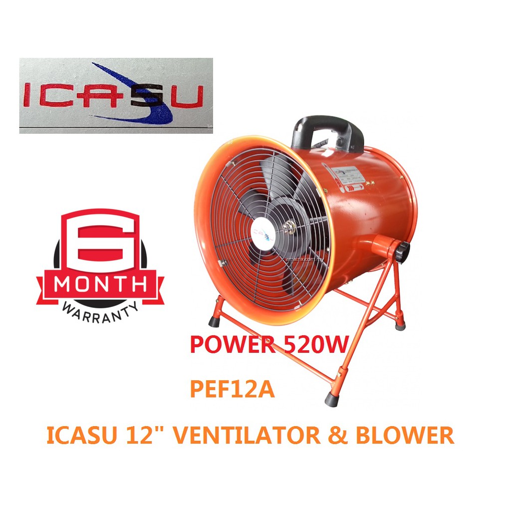 Icasu 520W (12") Portable Ventilation Fan Blower | Shopee Malaysia