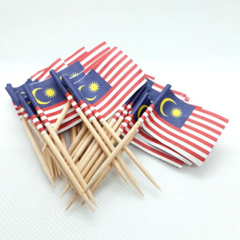 10pcs Cake Topper Bendera Flag Malaysia Shopee Malaysia