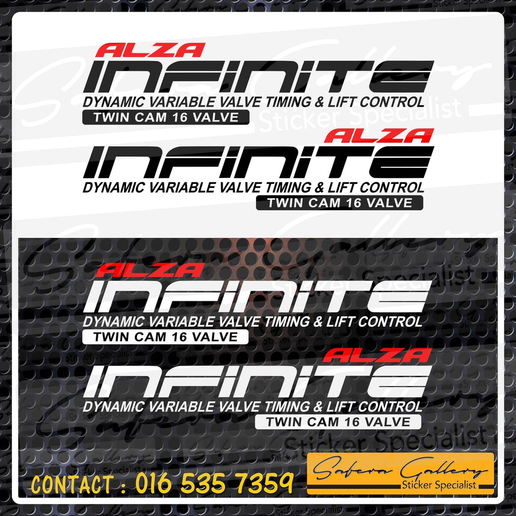 Sticker Pintu Alza Infinite Sepasang Kiri Kanan Shopee Malaysia