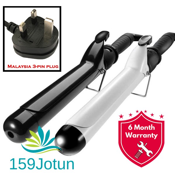 [6 Months Warranty] PRO Ceramic Curling Iron Curling Tong Hair Curler 22/25/28/32mm