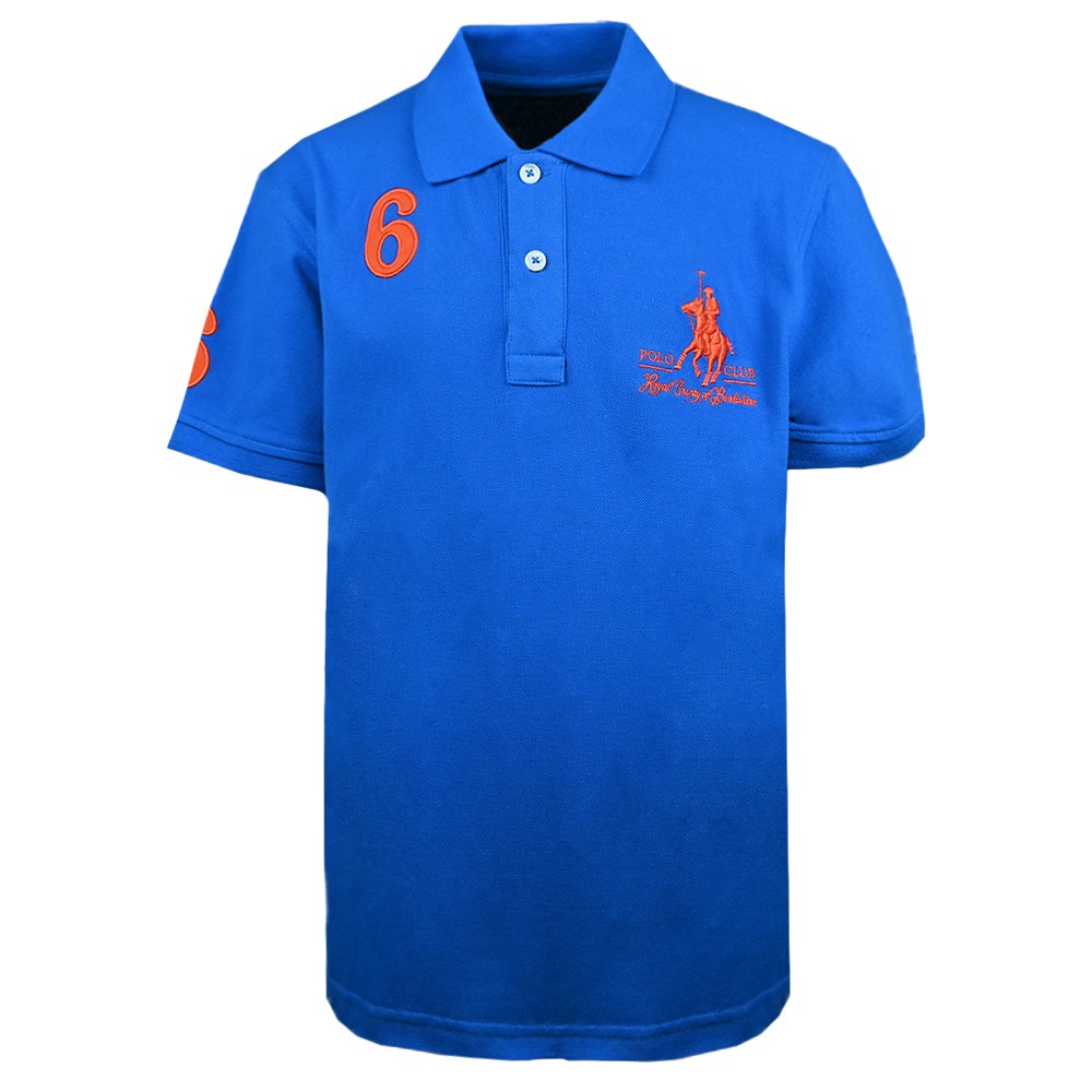 RCB POLO CLUB KIDS BLUE NUMBER 6 FASHION POLO TEE RBTS11095 | Shopee  Malaysia