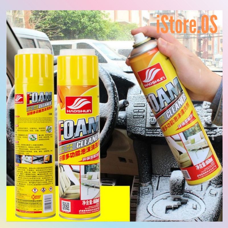 HaoShun Multifunction Foam Spray Cleaner / Car Interior Foam Cleaner / Leather Foam Cleaner