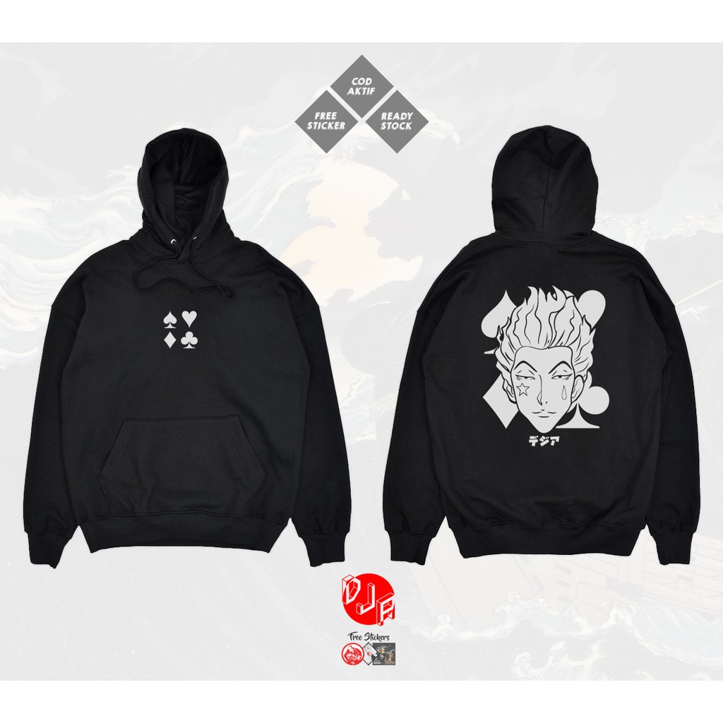 Hoodie Hisoka Hunter X Hunter Hisoka Morow Joker Gon Killua Phantom Shafipe Manga Anime Sweater Dja Shopee Malaysia