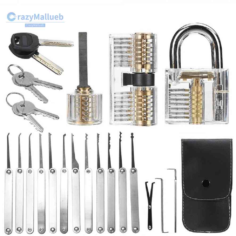 Unlock Locksmith Practice Lock Pick Set Key Extractor Padlock Lockpick Tool [CrazyMallueb.my]