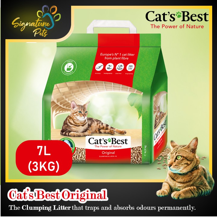 Cat's Best Original Oko Plus 7L / Cat litter / Clumping Cat Litter
