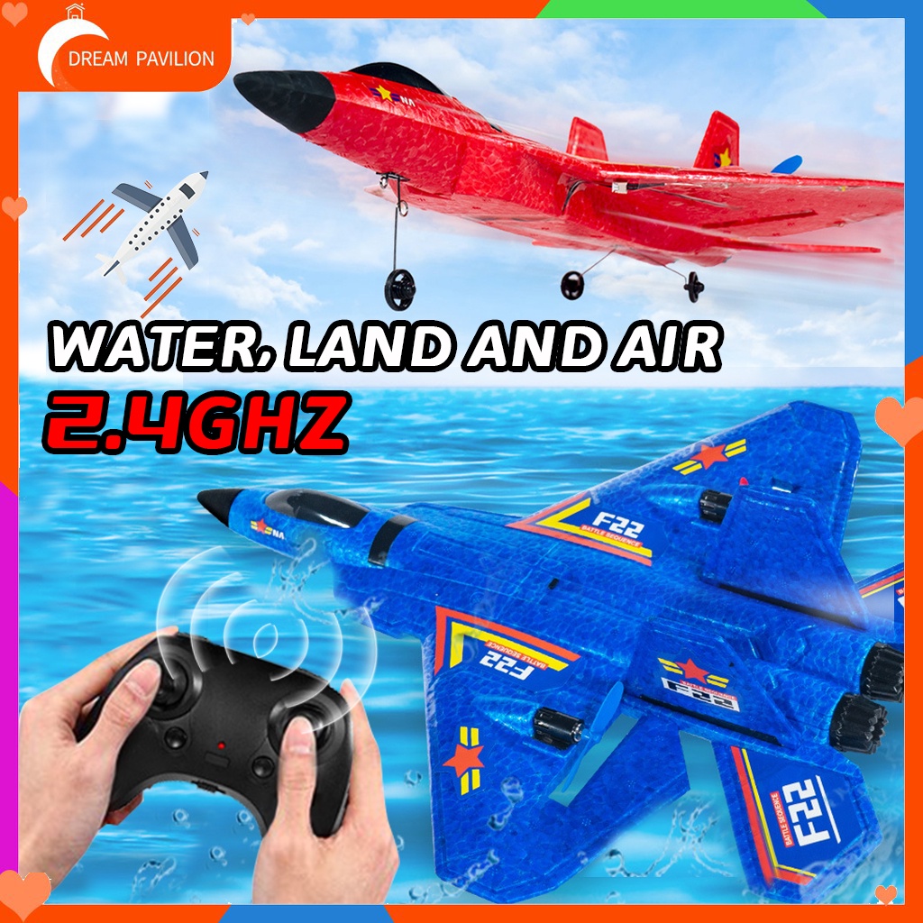 RC Plane Remote Control Airplane Throwing Foam Plane With LED Light RC