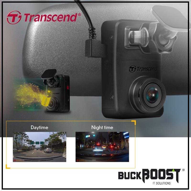 Transcend DrivePro 10 WIFI Dash Camera Dashcam (TS-DP10A-32G) Powerful & Small / FHD 60Fps/ Dashcam
