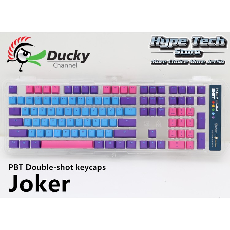Ducky Joker 108 Key Pbt Seamless Doubleshot Keycap Set Shopee Malaysia