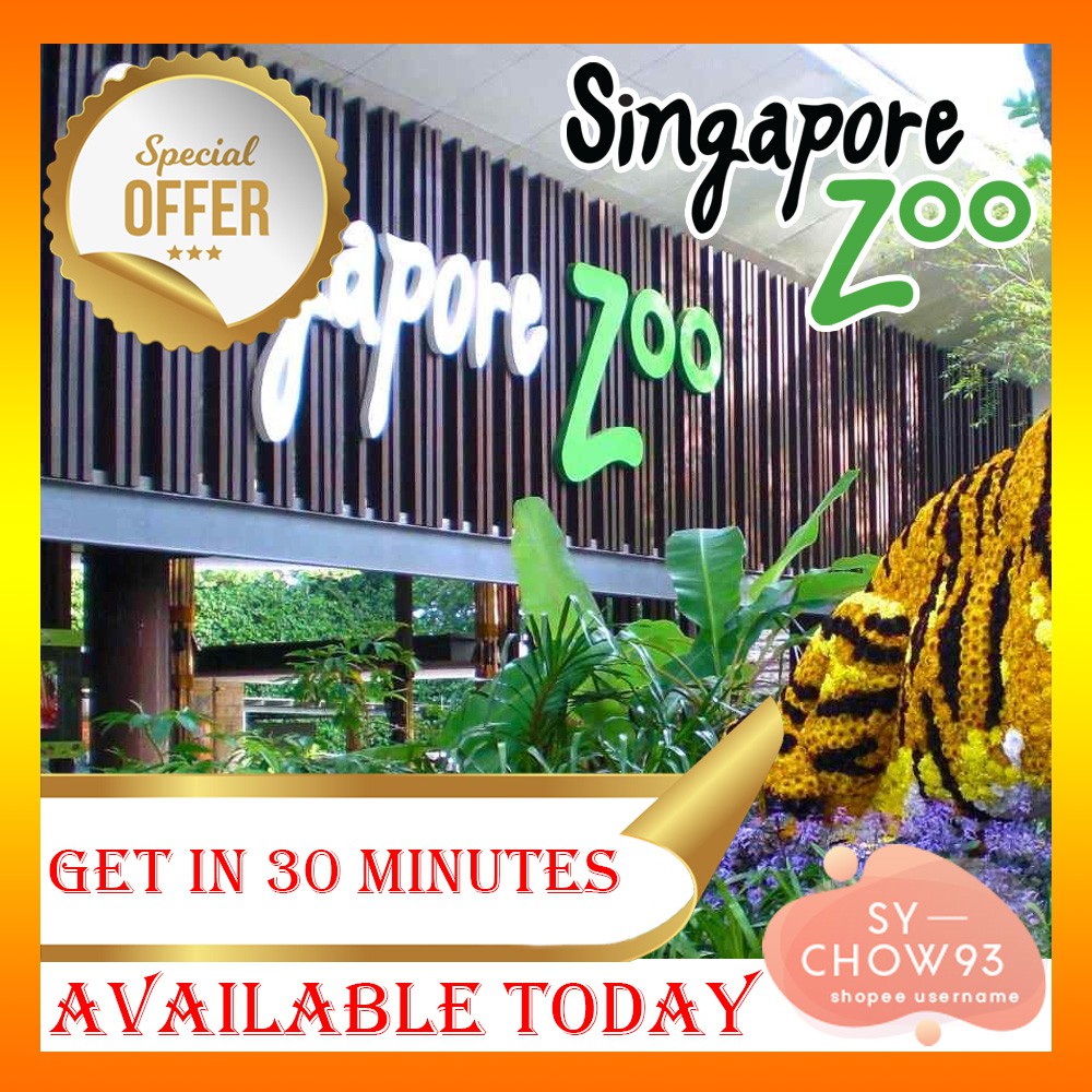 Singapore Zoo Admission Ticket with Tram Ride