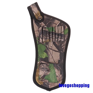 Bow Archery Quiver Bag 6 Holes Hunting Belt Pouch Waist Hip Arrow Bow Pouch❤ 