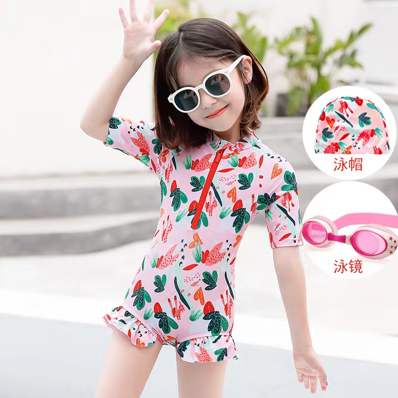 Baju Renang Quick Dry Kid Swimming Suit Cartoon Cute Swimsuit Kids Girl