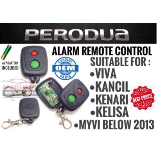 Perodua Myvi Viva Kancil Kelisa Kenari OEM Remote Control 