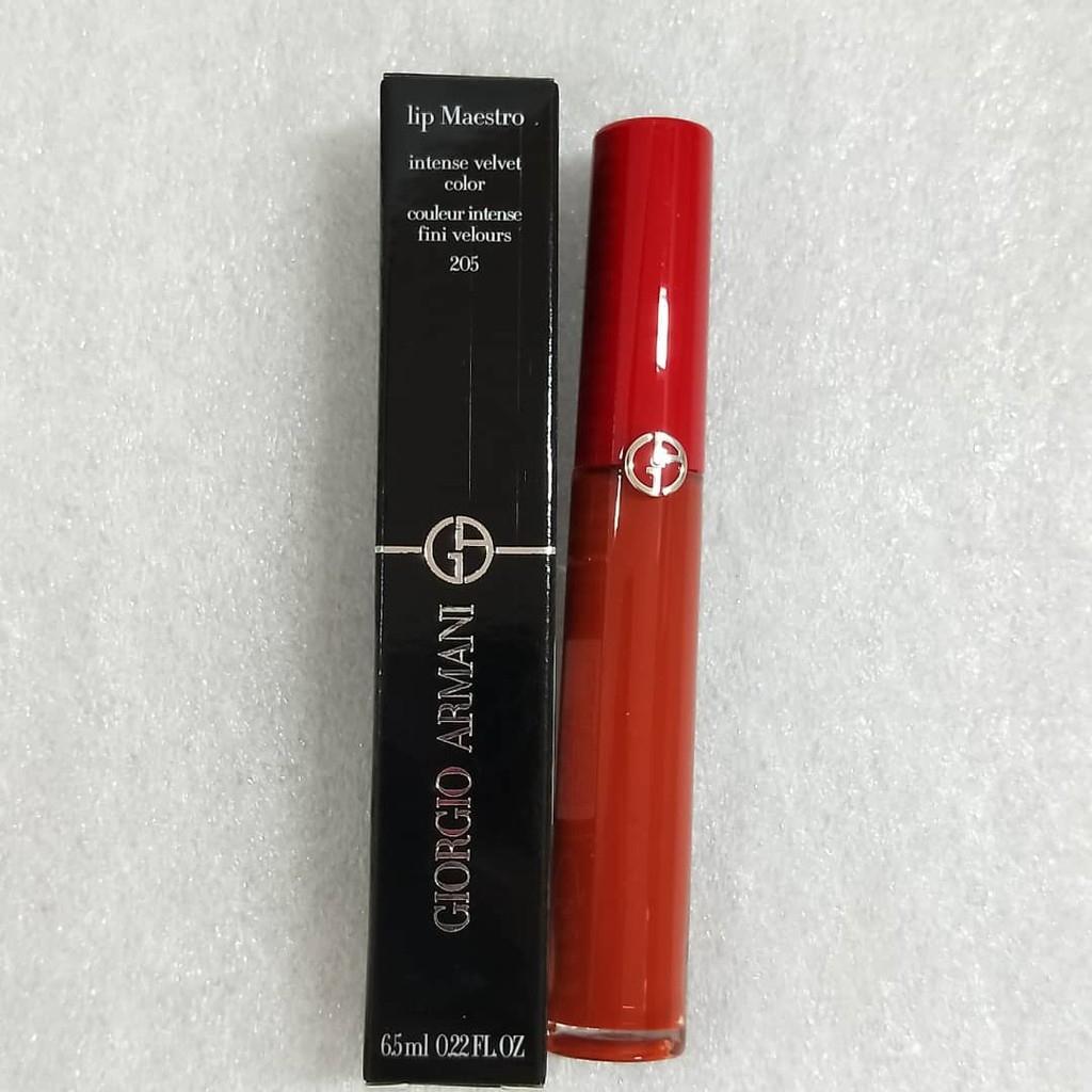 Giorgio Armani Lip Maestro Liquid Lipstick #205,#204,#525  | Shopee  Malaysia