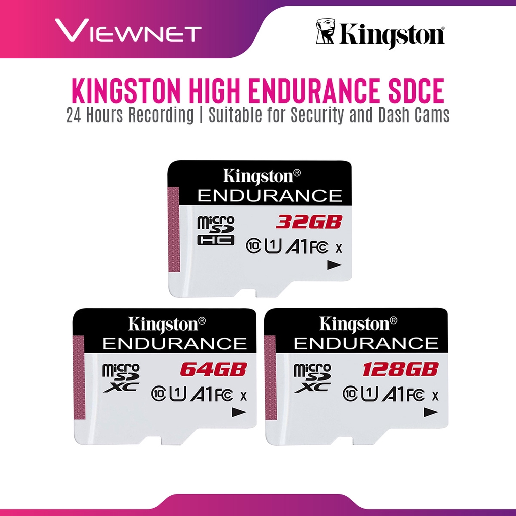Kingston HighEndurance Micro SD Memory Card SDCE Series (32GB / 64GB
