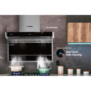 livinox cooker hood lch copperplus 90ss