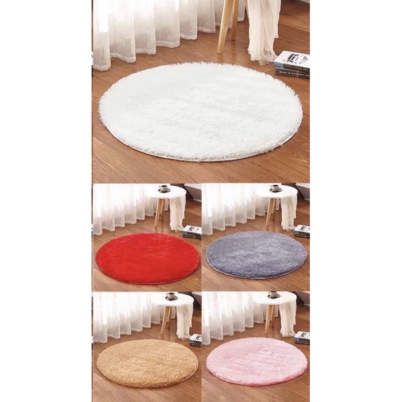 Home Decor Velvet Carpet Cushion Floor Mat Dameter Fluffy Round Carpet