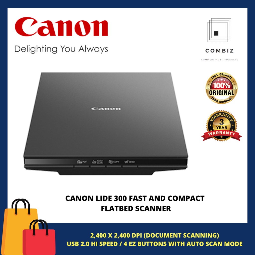 CANON LIDE 300 FAST AND COMPACT FLATBED SCANNER ( STOCK PLEASE ASK